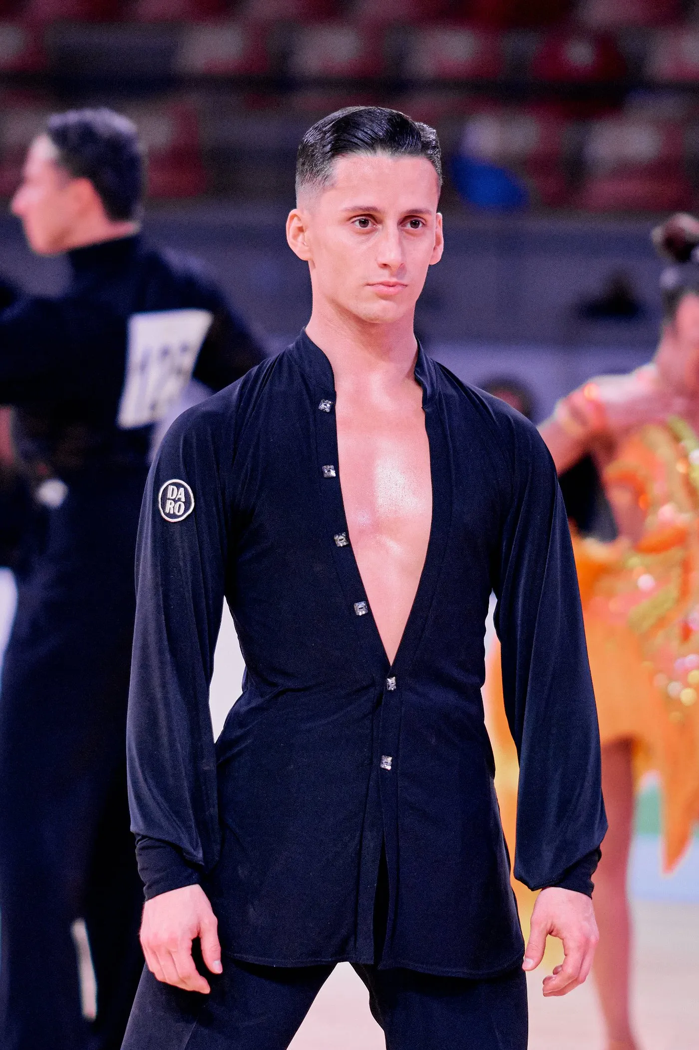 Retrato de Tomás Pedro em traje de latinas